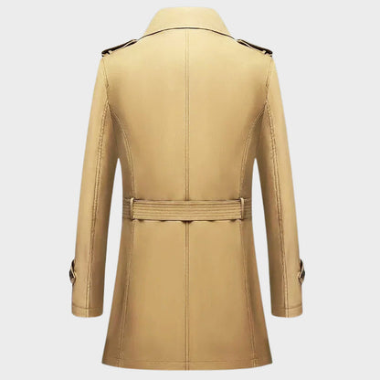 Prestige Men's Double-Breasted Overcoat
