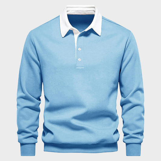 Refined Long Sleeve Polo Shirt