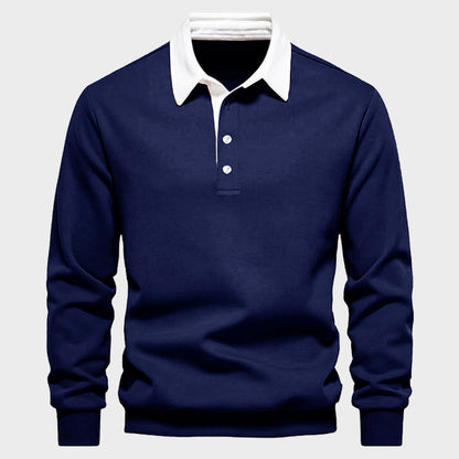 Refined Long Sleeve Polo Shirt