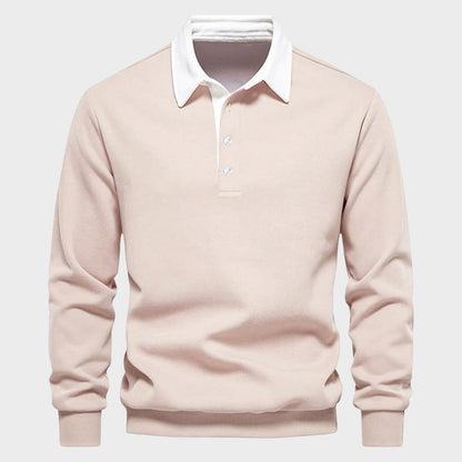 Refined Long Sleeve Polo Shirt