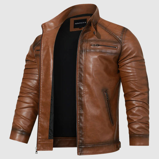 Renard Timeless Brown Leather Jacket