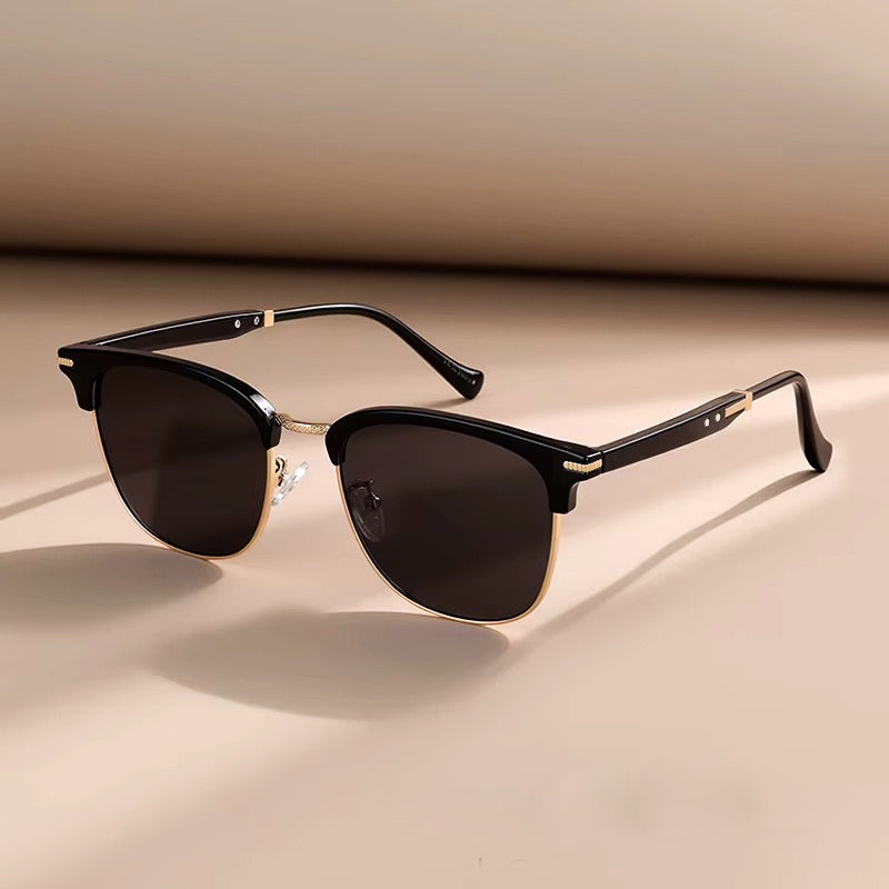 Semi-Rim Sunglasses with Polarized Lenses