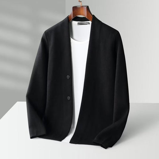 Slim-Fit Stretch Men’s Urban Style Cardigan