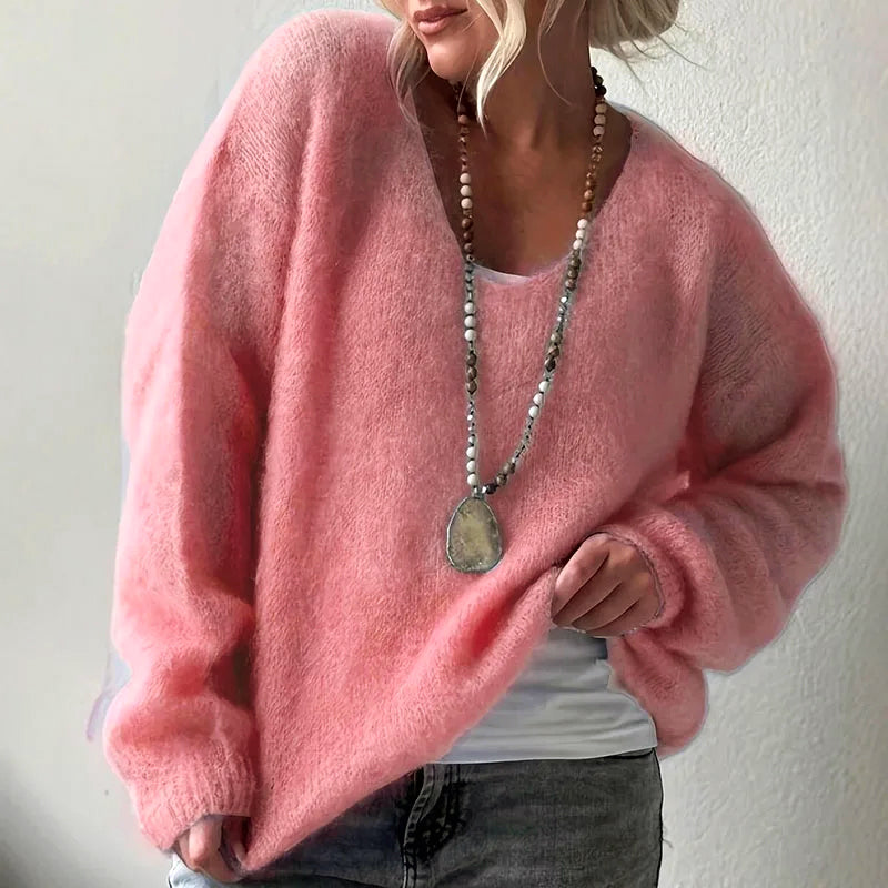 Soft Fluffy Loose Fit Sweater for Women