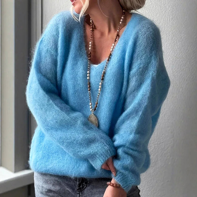 Soft Fluffy Loose Fit Sweater for Women