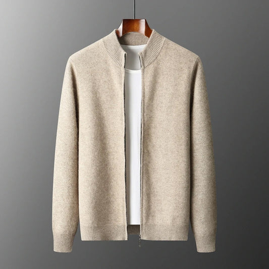 Sophisticated Cashmere Wool Men’s Cardigan