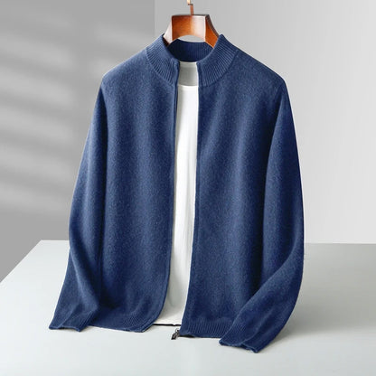 Sophisticated Cashmere Wool Men’s Cardigan