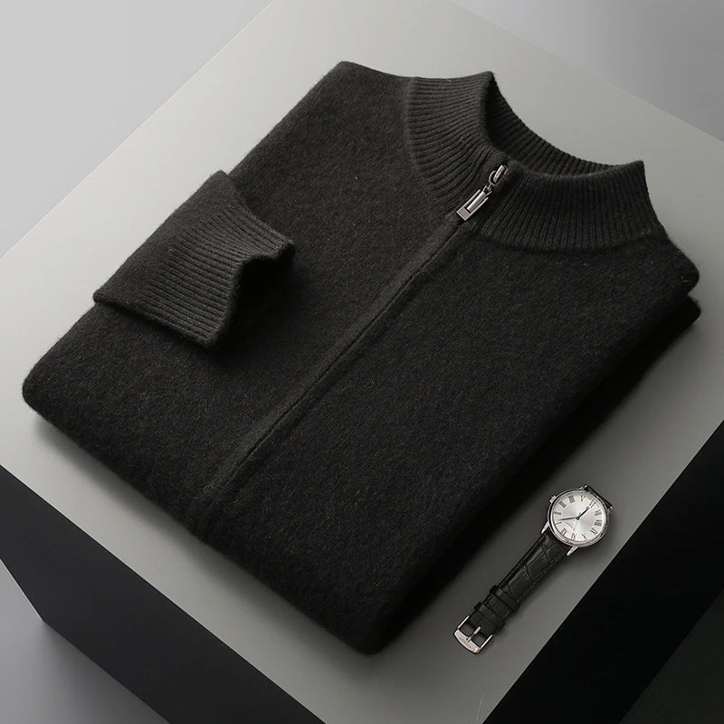 Sophisticated Cashmere Wool Men’s Cardigan