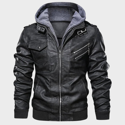 Titan Windshield Biker Leather Jacket
