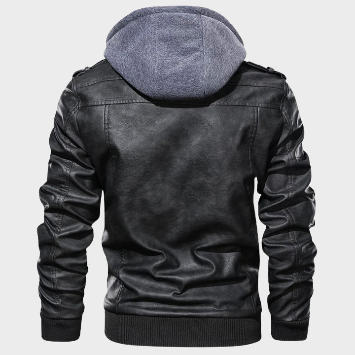 Titan Windshield Biker Leather Jacket