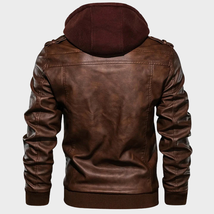 Titan Windshield Biker Leather Jacket