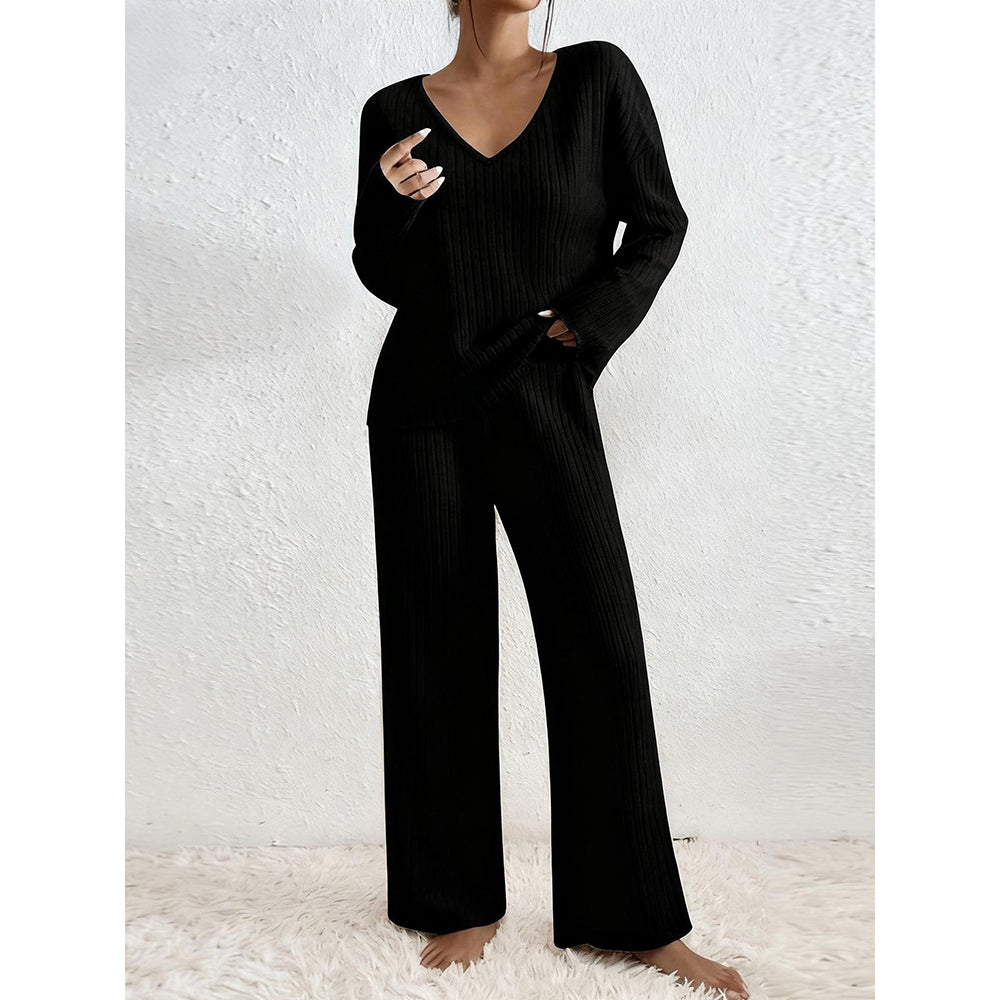 Ultra Soft Ribbed Women Lounge Set