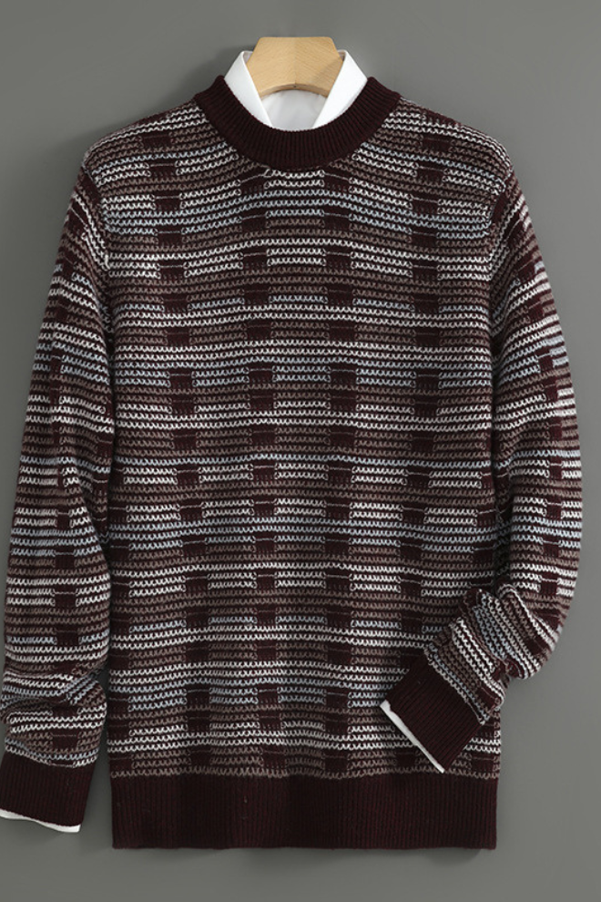 Franco Bianchi Striped Wool Sweater