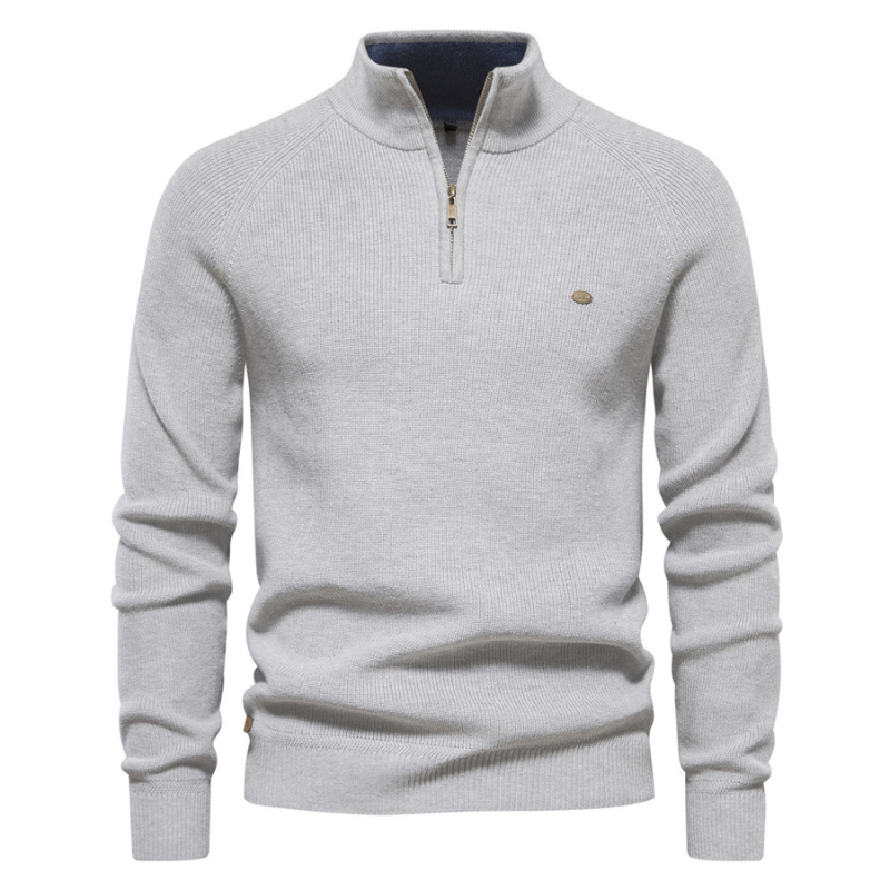 Jack Washington Stand Collar Casual Sweater