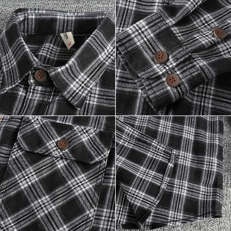 Frank Hardy Plaid Long-Sleeved Shirt