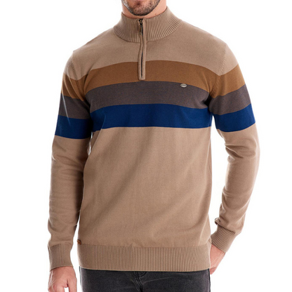 Ben Smith Turtleneck Striped Sweater