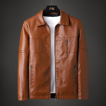 brown leather jacket for men 