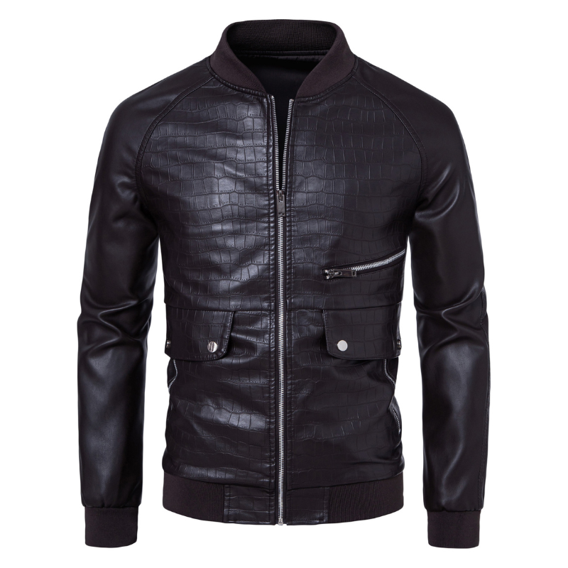 Frank Hardy Retro Leather Jacket