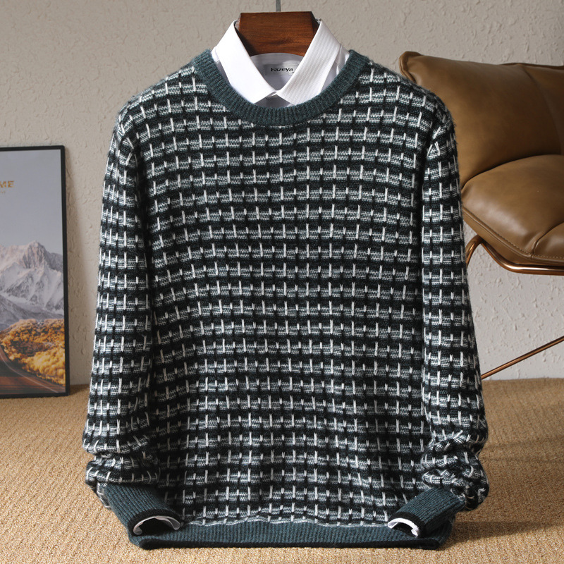 Franco Bianchi Check Wool Sweater