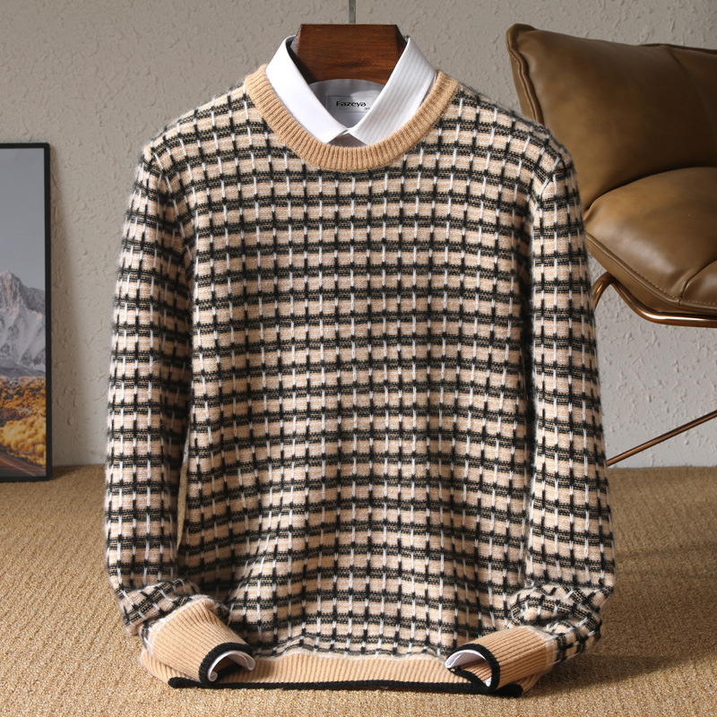 Franco Bianchi Check Wool Sweater