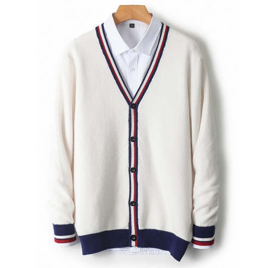 Franco Bianchi V-Neck Wool Cardigan