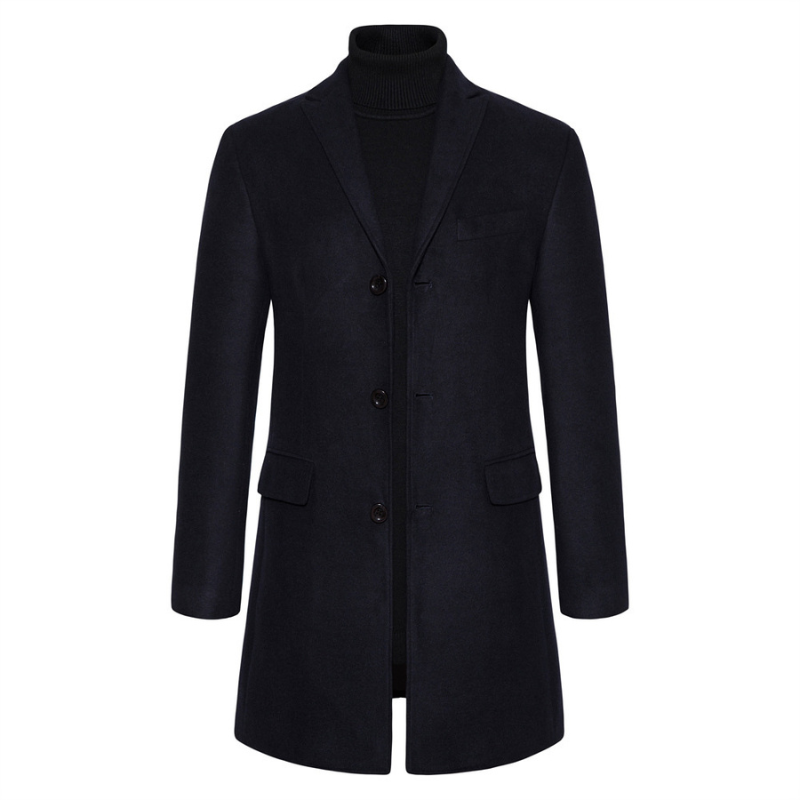 Franco Bianchi Business Woolen Overcoat