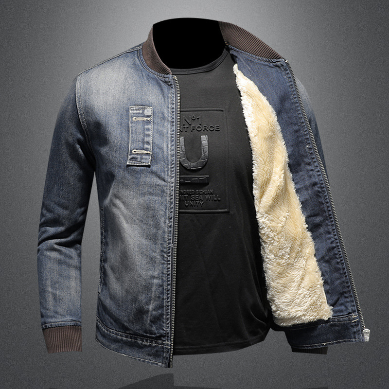 Jack Washington Velvet Retro Denim Jacket