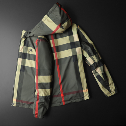 Jack Washington Plaid Hooded Cotton Coat