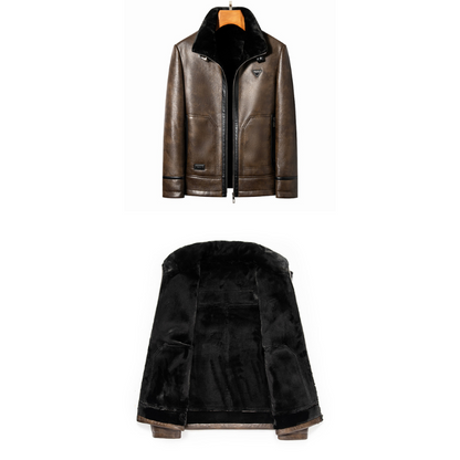 Jack Washington Velvet Leather Jacket