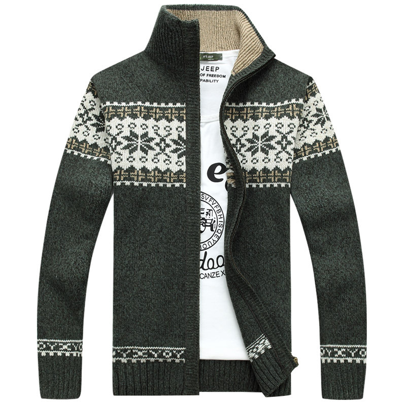 Jack Washington Jacquard Sweater Cardigan