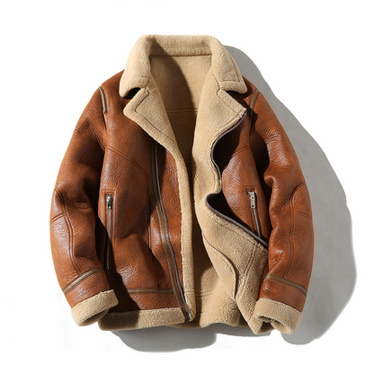 James Scott Fur Leather Jacket