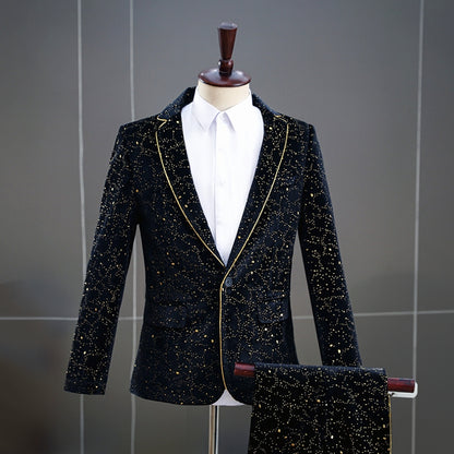 Washington Studio Velvet Suit