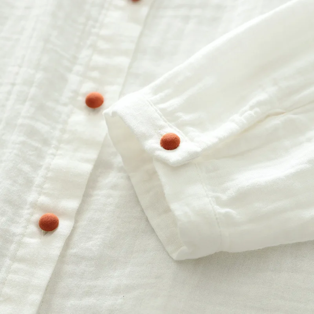 White Double Cotton Shirts Spring Collection