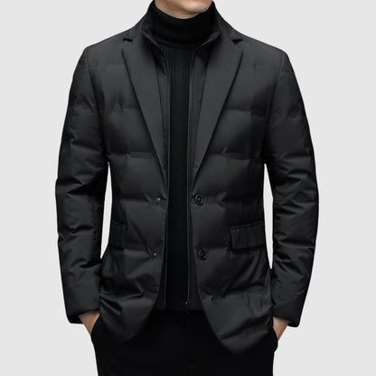 Winter Quilted Men's Blazer Jacket