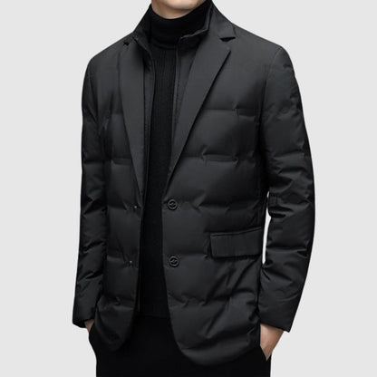 Winter Quilted Men's Blazer Jacket