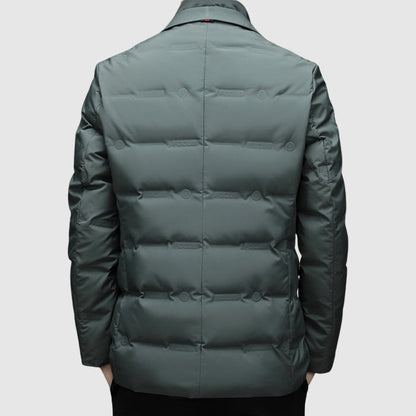 Winter Quilted Men's Blazer Jacket
