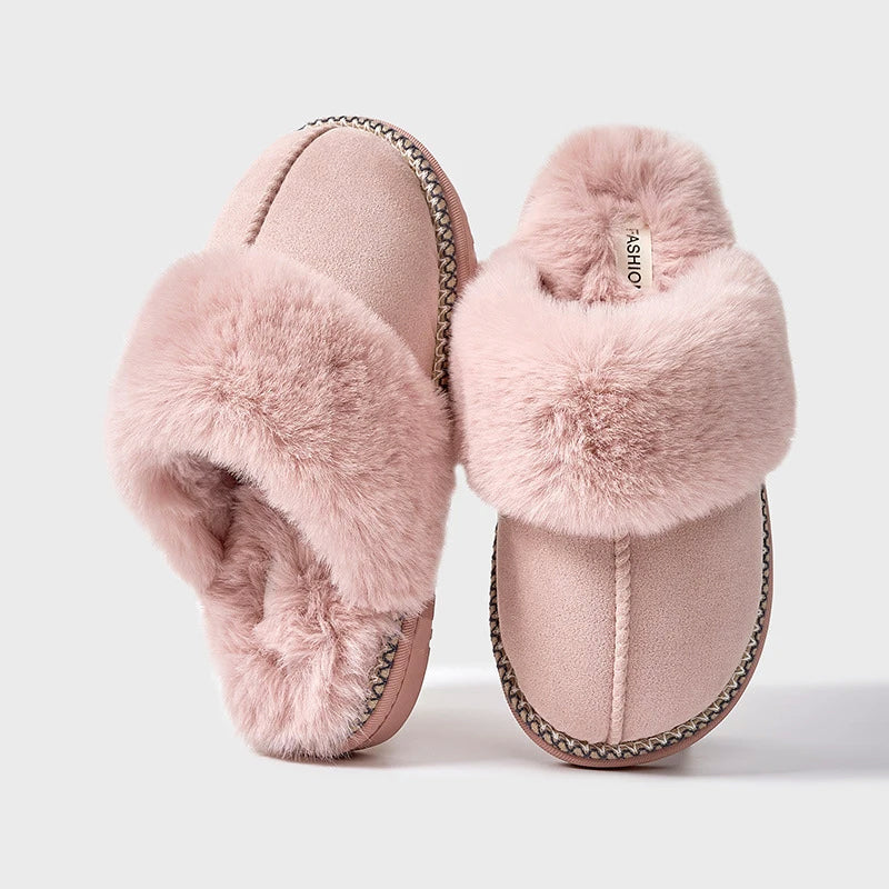 Women’s Cozy Slippers with Faux-Fur Lining