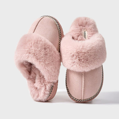 Women’s Cozy Slippers with Faux-Fur Lining