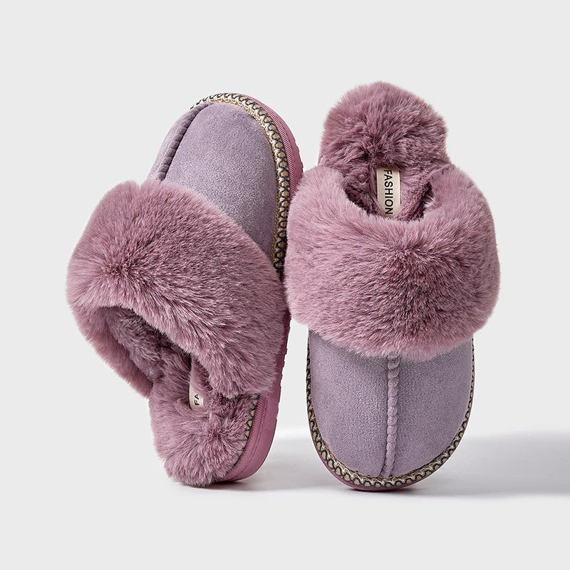 Women’s Cozy Slippers with Faux-Fur Lining