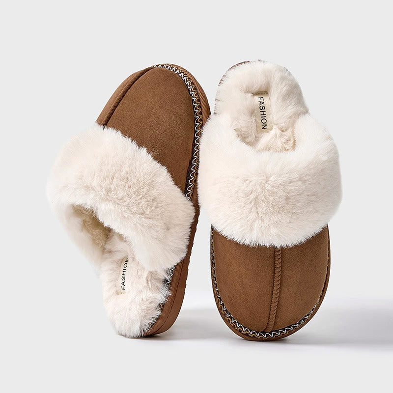 Women’s Cozy Slippers with Faux-Fur Lining