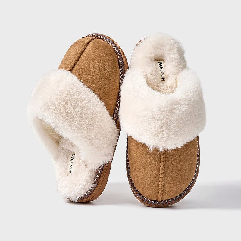 Women’s Cozy Slippers with Faux-Fur Lining