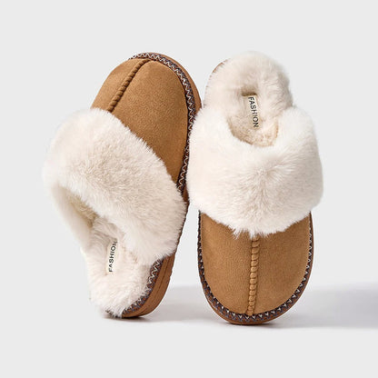 Women’s Cozy Slippers with Faux-Fur Lining