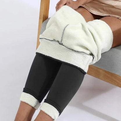 Women’s Elastic Leggings with Plush Inner Lining