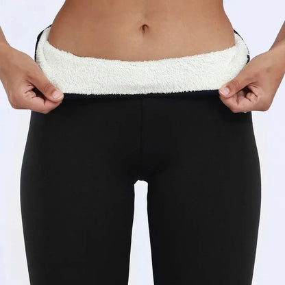 Women’s Elastic Leggings with Plush Inner Lining