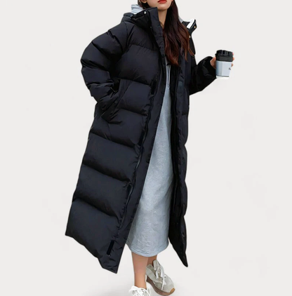Women’s Full-Length Hooded Puffer Coat