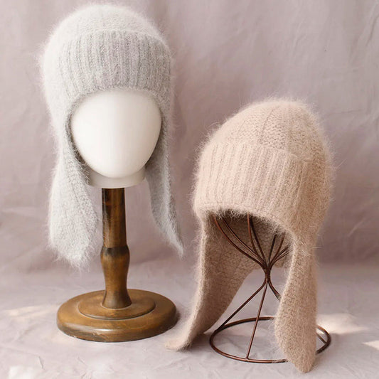 Women's Knit Ear-Flap Hat