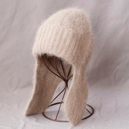 Women's Knit Ear-Flap Hat