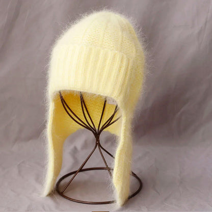 Women's Knit Ear-Flap Hat