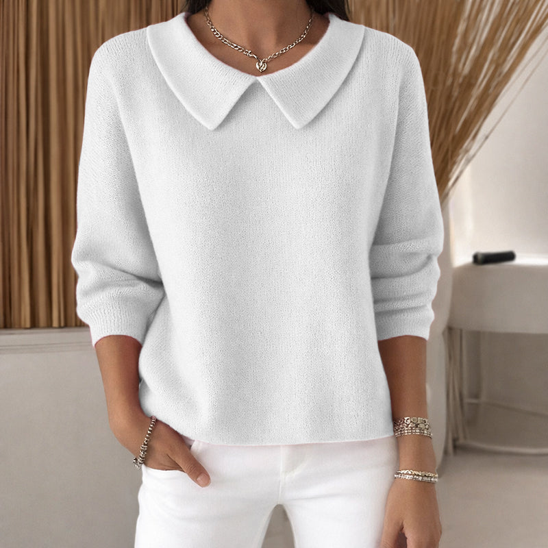 Women’s Knit Sweater with Peter Pan Collar