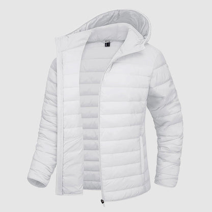 Women’s Lightweight Hooded Puffer Jacket with Zip Pockets